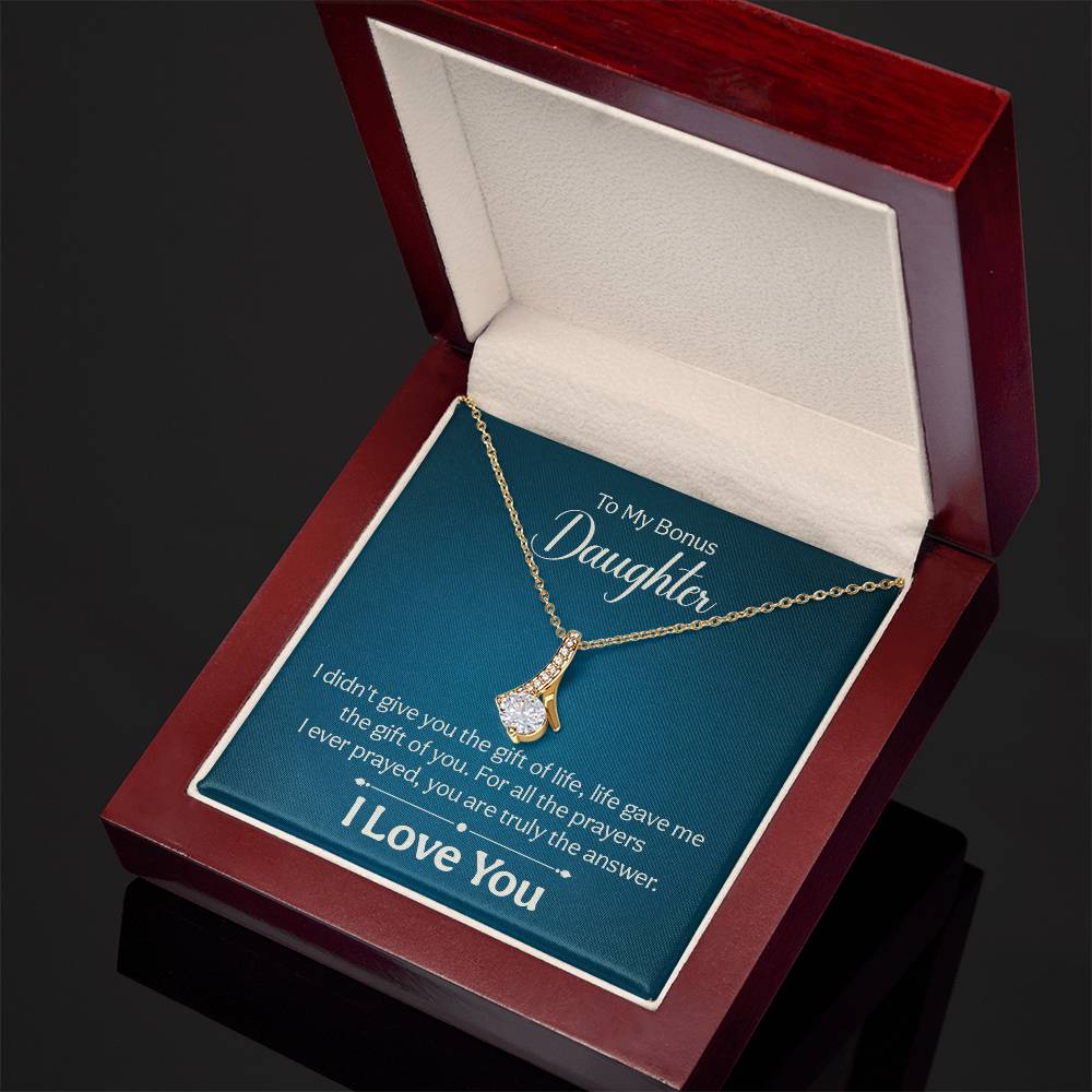 Alluring Beauty Necklace - To My Bonus Daughter