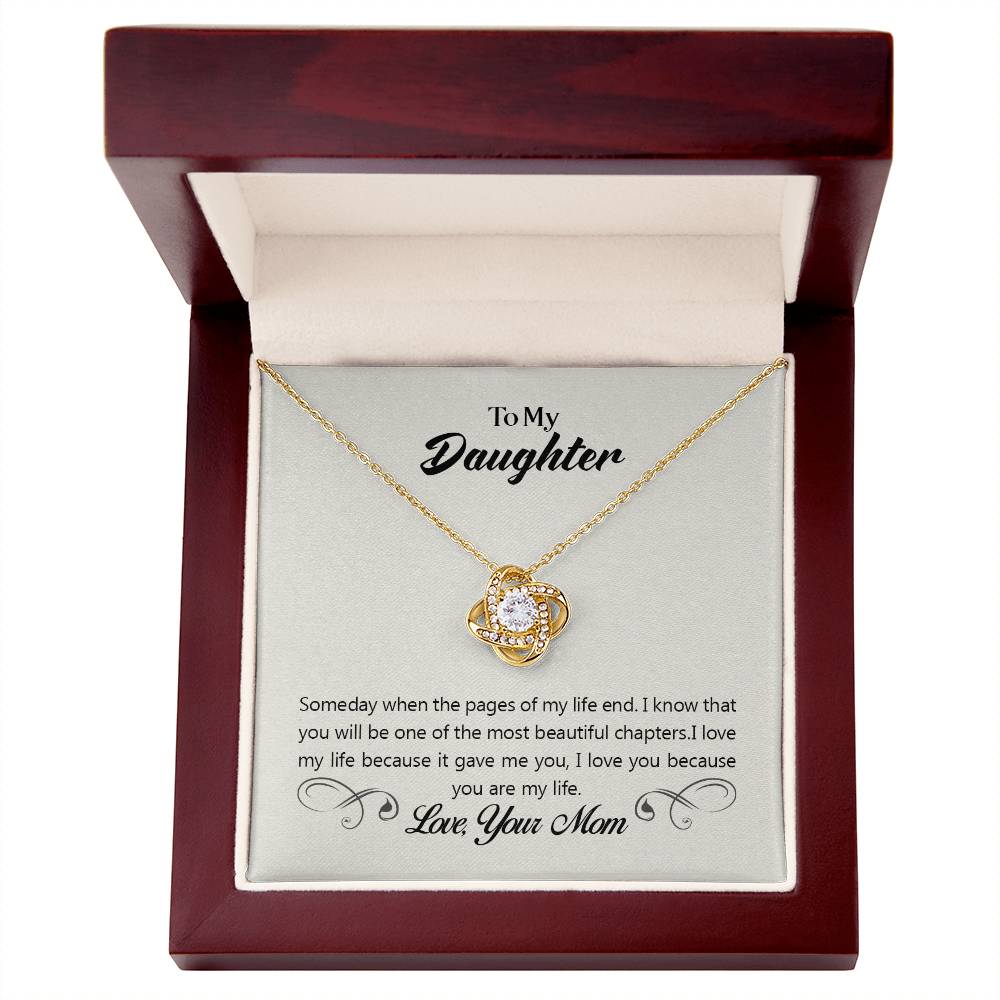 Love Knot Necklace - To My Daughter