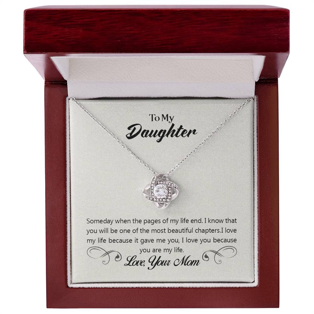 Love Knot Necklace - To My Daughter